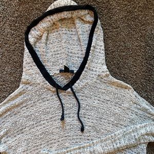 Forever 21 Knitted Crop Hoodie